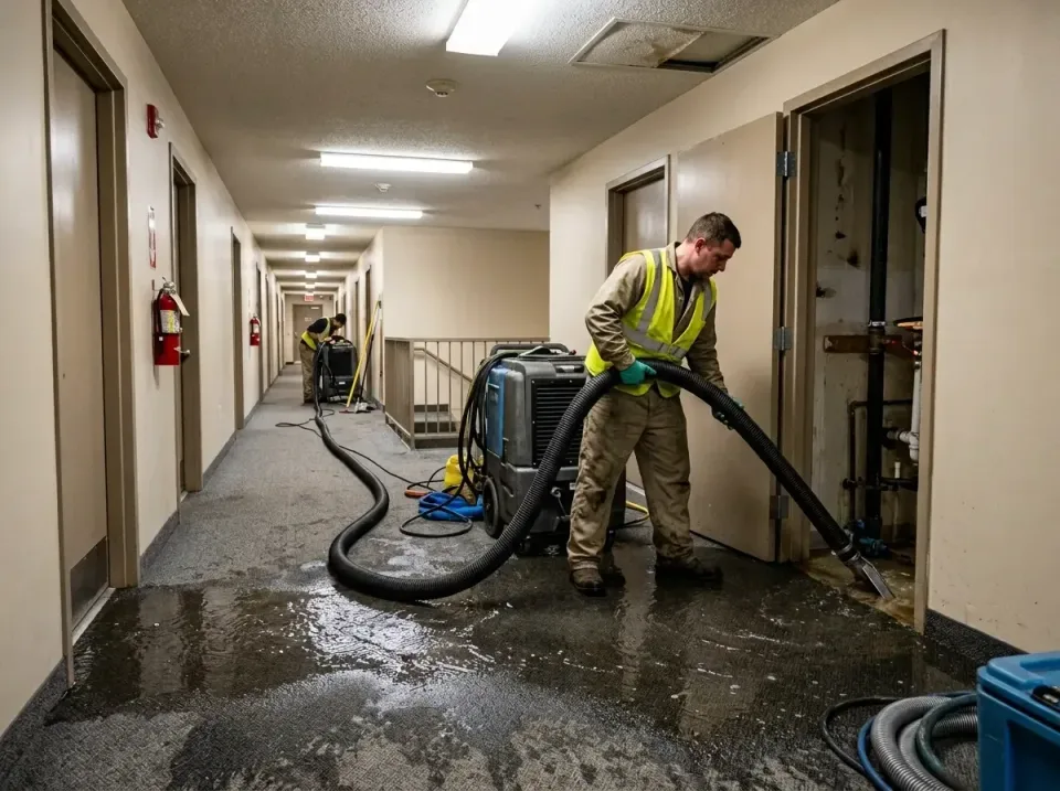 multi-unit-apartment-hallway-f-005 — frequently asked questions, Emergency Burst Pipe Water Extraction & Removal in Clewisto…